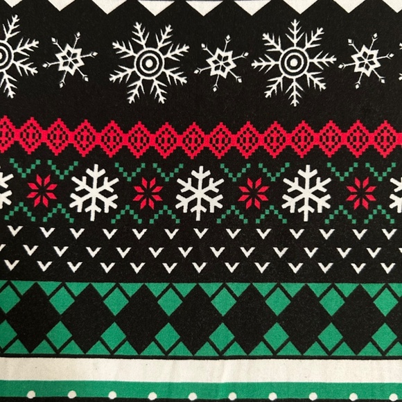 Planet Gold Christmas Dress Fit and Flare Skater Size L Fair Isle Pattern - Picture 5 of 10